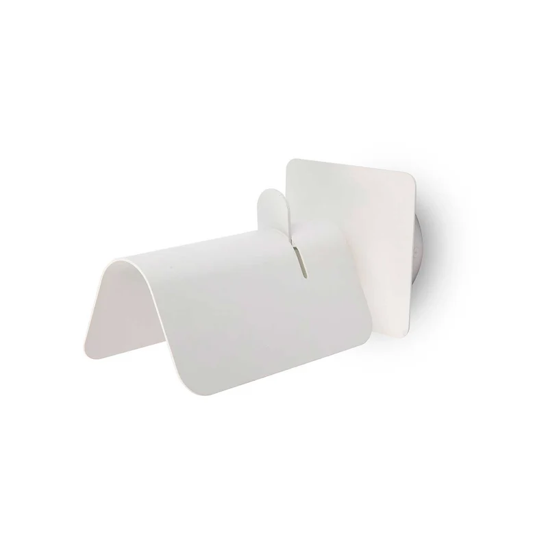 Smile - Applique murale orientable en acier, style contemporain