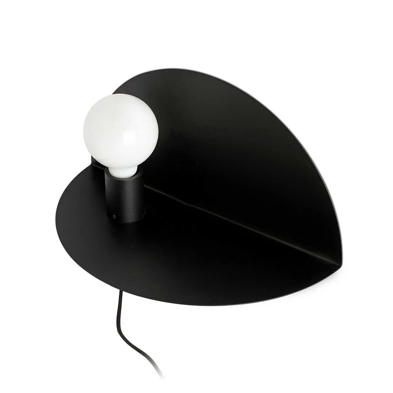 Nit - Applique murale avec tablette en acier, style contemporain