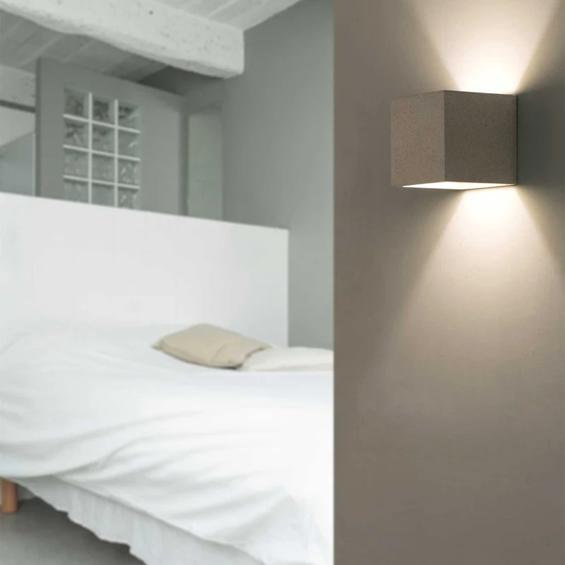 Kamen - Applique murale LED en acier, style contemporain