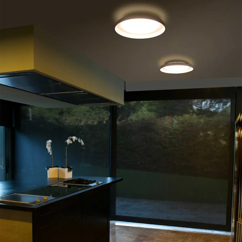 Dolme - Plafonnier LED en acier, style contemporain