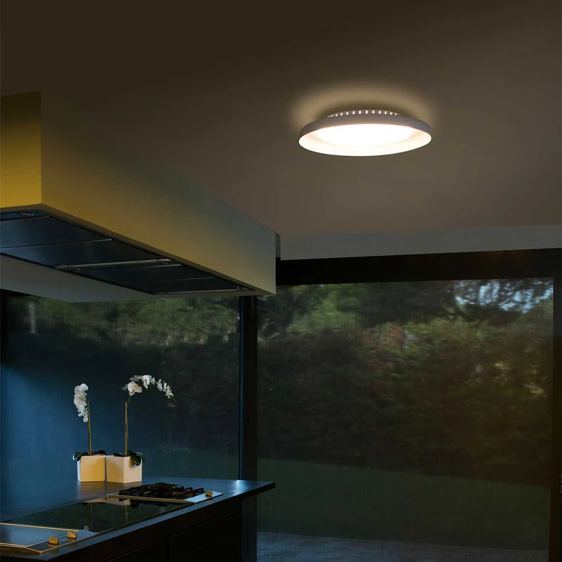 Dolme - Plafonnier LED en acier, style contemporain