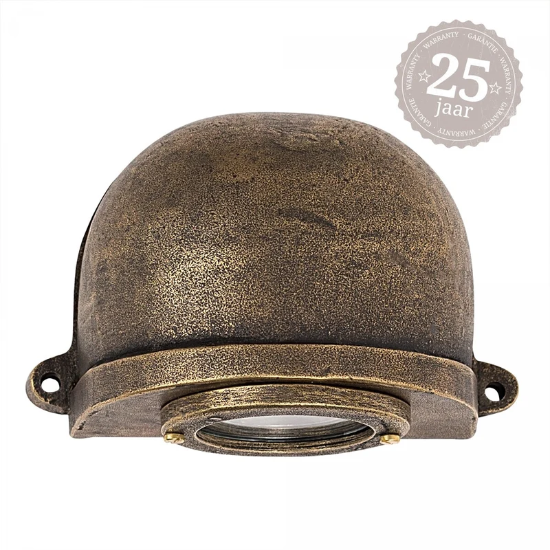 Casa Padrino Jugendstil Hofleuchte 11 x 7 x H. 9 cm - Bronze - Nostalgische Wetterfeste Außenleuchte