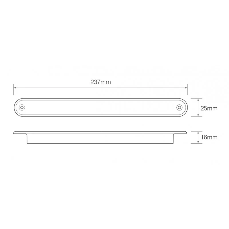 Stop, coda e indicatori di direzione 12V Strip Lamp con lente scura / 235BSTI12 LED Autolamps
