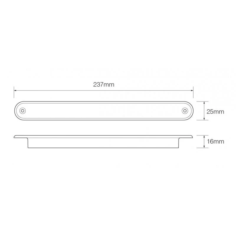 Lampada a striscia di retromarcia a LED 24v 237mm / Lampade automatiche a LED