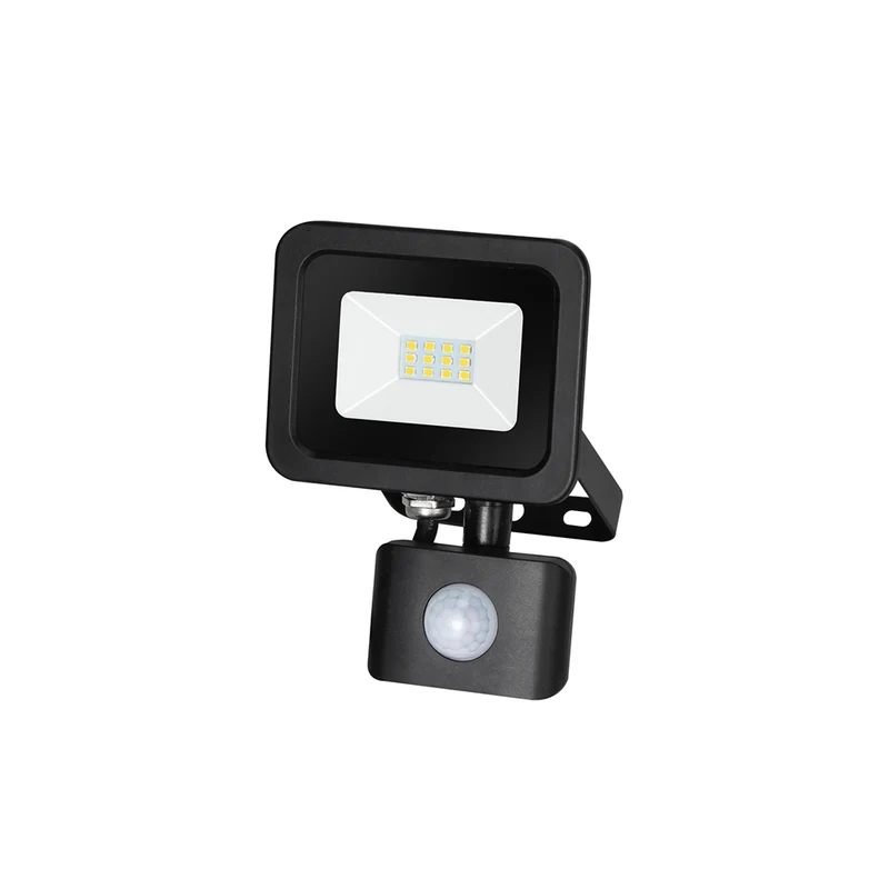 Alcapower Proiettore LED 230V, con sensore Pir, 10W, 850lm, luce naturale 4000K, faretto led IP65