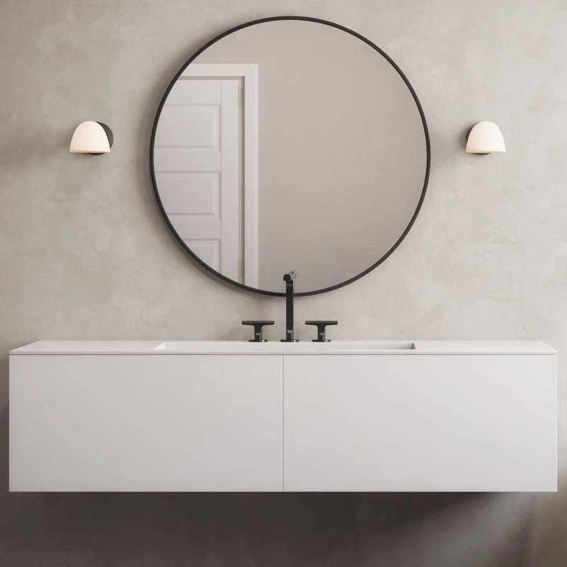 Fuse - Applique murale en albâtre et laiton vieilli, style contemporain