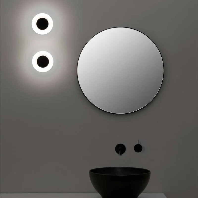 Moy - Applique murale LED en acier et verre, style contemporain