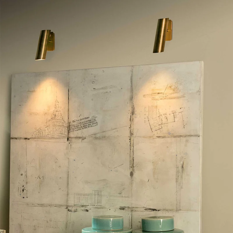 Link - Applique murale orientable en acier, style Art déco