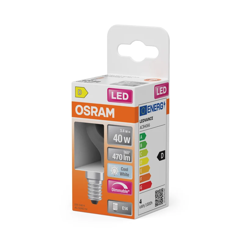LED Retrofit CLASSIC P DIM 3.4W 840 Chiaro E14
