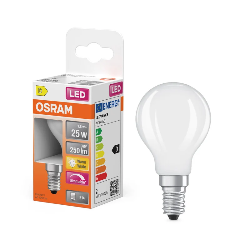 Retrofit LED CLASSIC P DIM 1.8W 827 Opalino E14