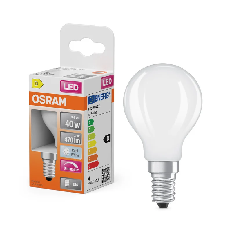 Retrofit LED CLASSIC P DIM 3.4W 840 Opalino E14