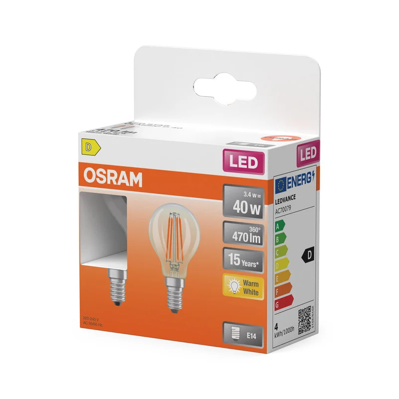 Retrofit LED CLASSIC P 3.4W 827 Chiaro E14 1