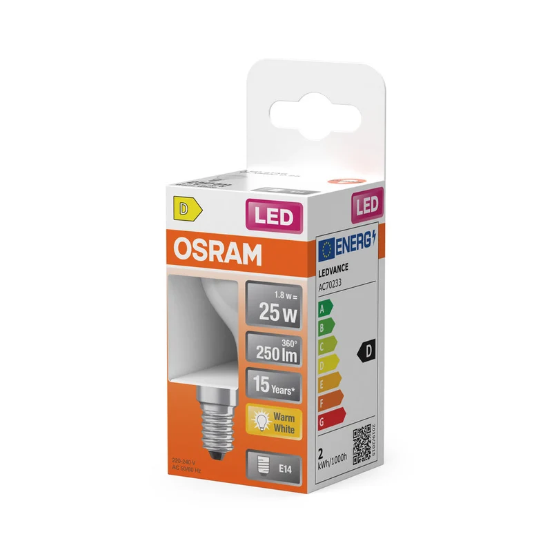 Retrofit LED CLASSIC P 1.8W 827 Opalino E14 2