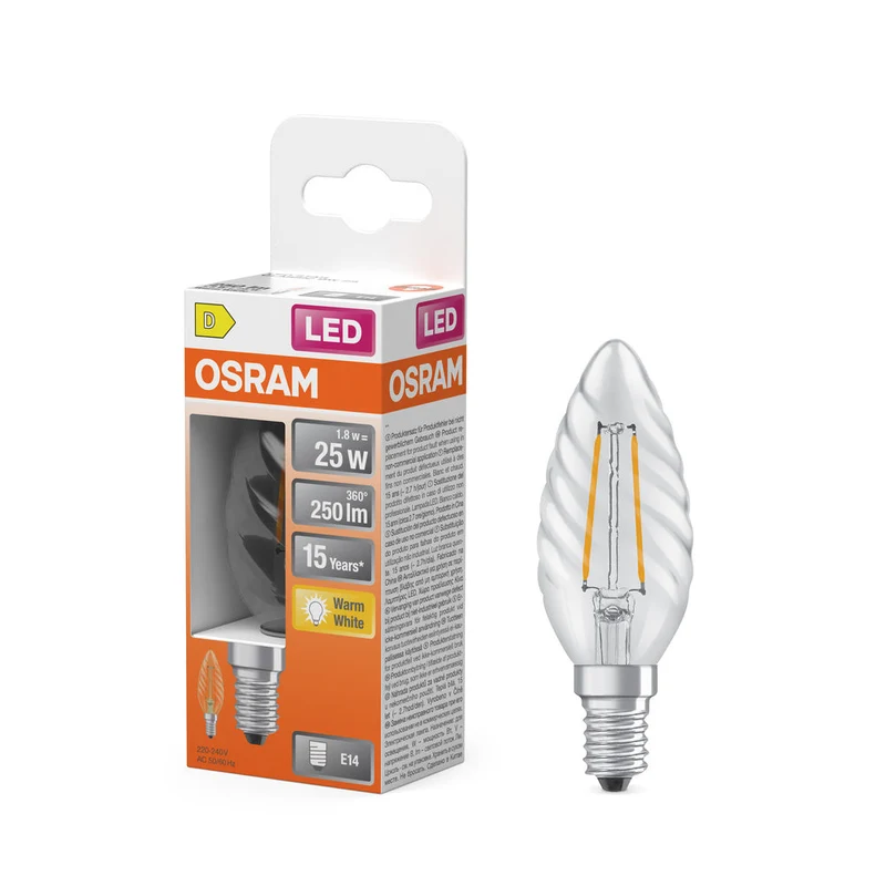 Retrofit LED CLASSIC BW 1.8W 827 Chiaro E14