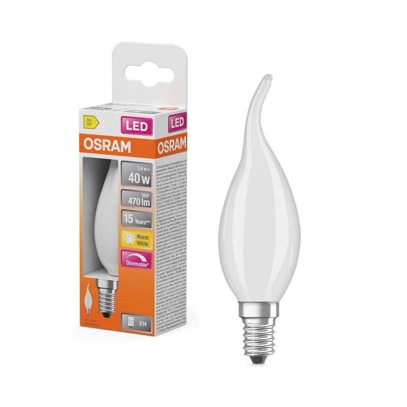 Retrofit LED CLASSIC BA DIM 3.4W 827 Opalino E14