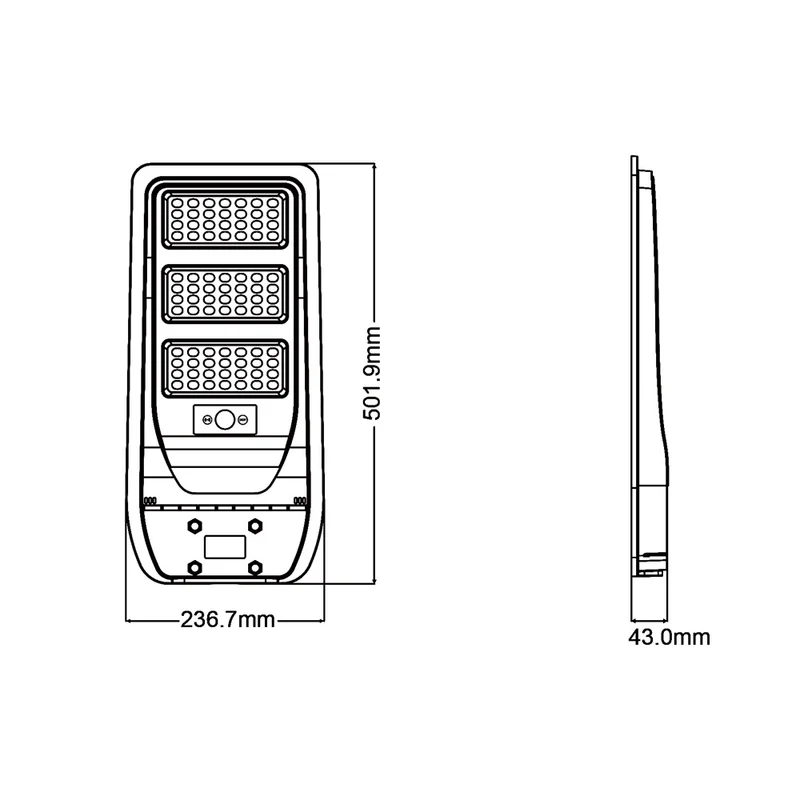 Lampione solare con sensore TR-200W-N
