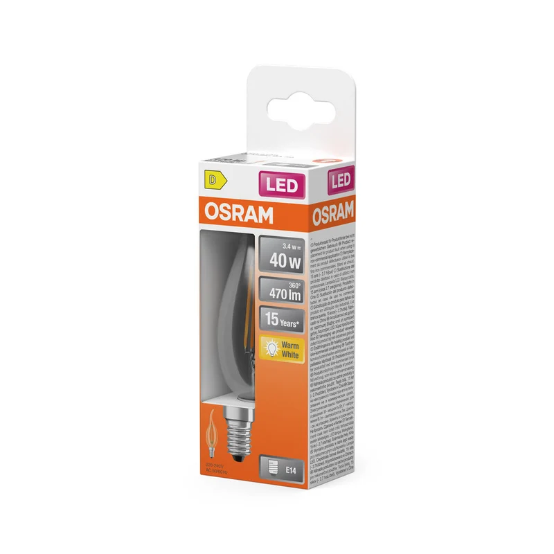 Retrofit LED CLASSIC BA 3.4W 827 Chiaro E14