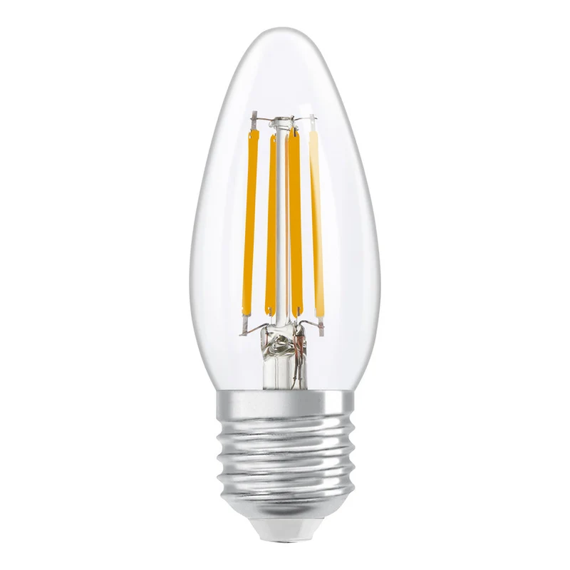 OSRAM Lampada LED Retrofit CLASSIC B DIM 4.8W 827 Chiaro E27, 470 lm, 2700 K, Bianco caldo