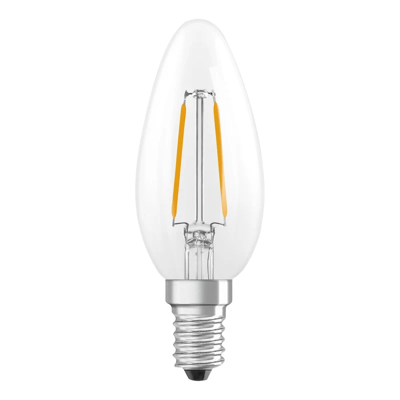 OSRAM Retrofit Classic B LED Lampada a forma di candela (ex 25W) 2,5W / 2700K Bianco caldo E14