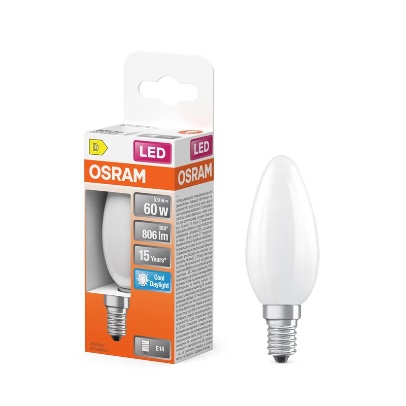 Retrofit LED CLASSIC B 5.9W 865 Opalino E14