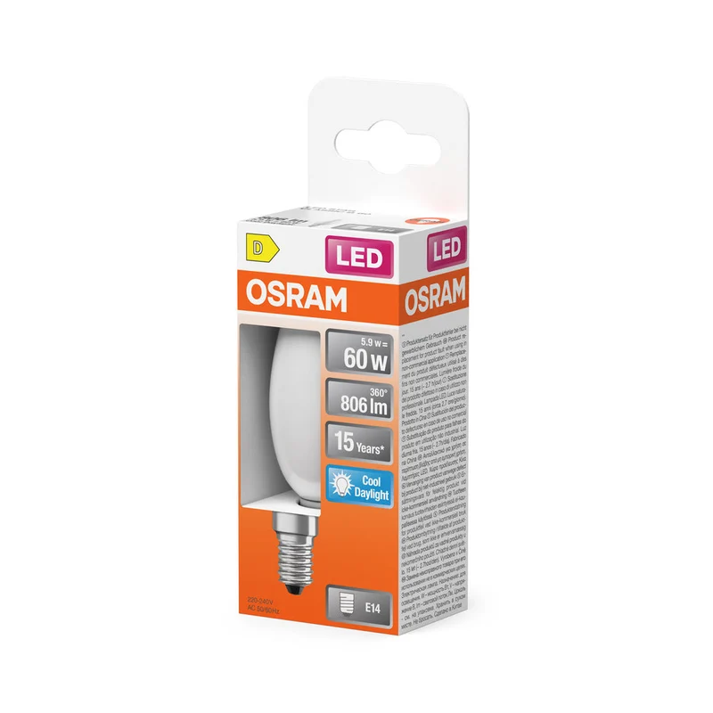 Retrofit LED CLASSIC B 5.9W 865 Opalino E14