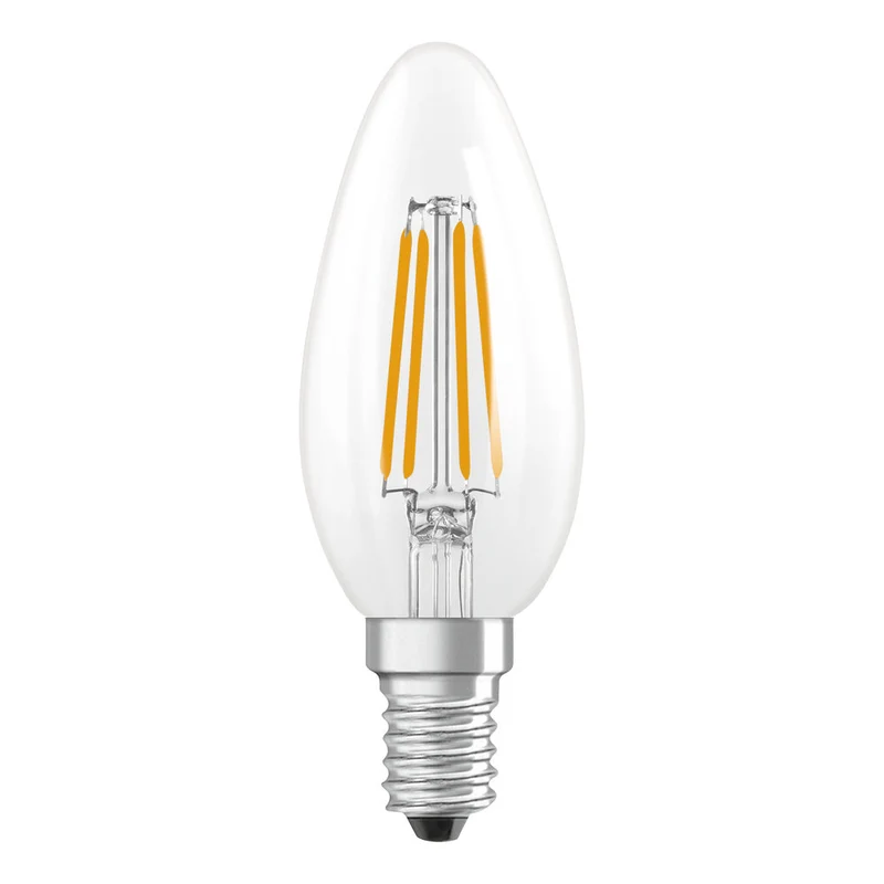 OSRAM Retrofit Classic B LED Lampada a forma di candela (ex 40W) 4W / 4000K Bianco freddo E14