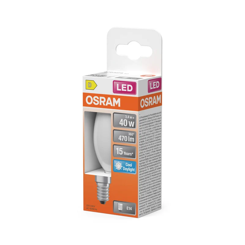 LED Retrofit CLASSIC B 3.4W 865 Opalino E14