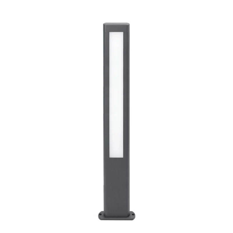 Nanda - Borne LED en acier, style contemporain