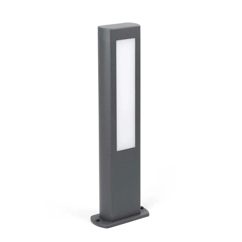 Nanda - Borne LED en acier, style contemporain