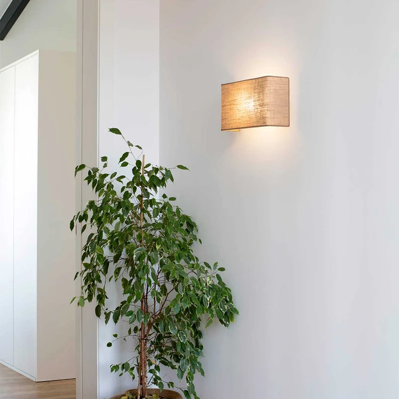 Otton - Applique murale horizontale modulable en jute, style bohème