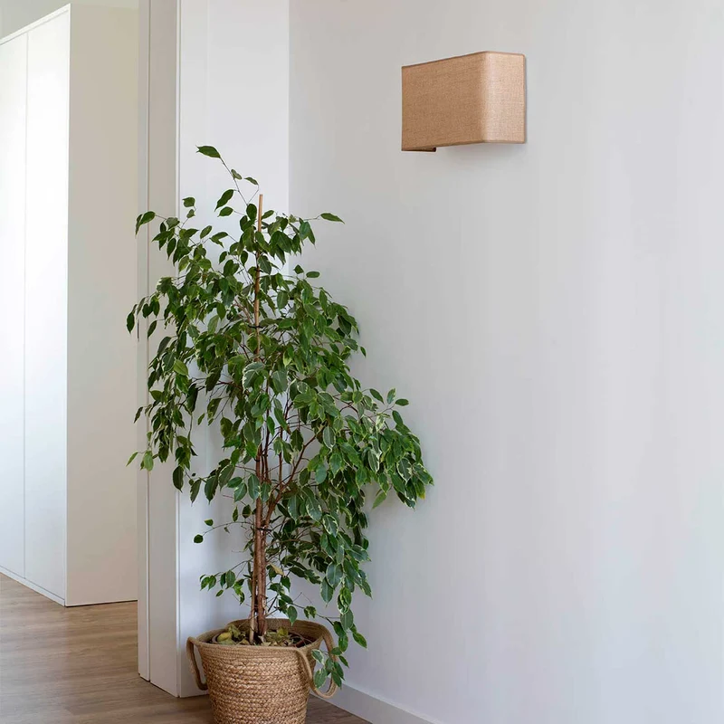 Otton - Applique murale horizontale modulable en jute, style bohème