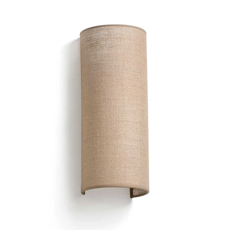 Otton - Applique murale verticale large en jute, style bohème