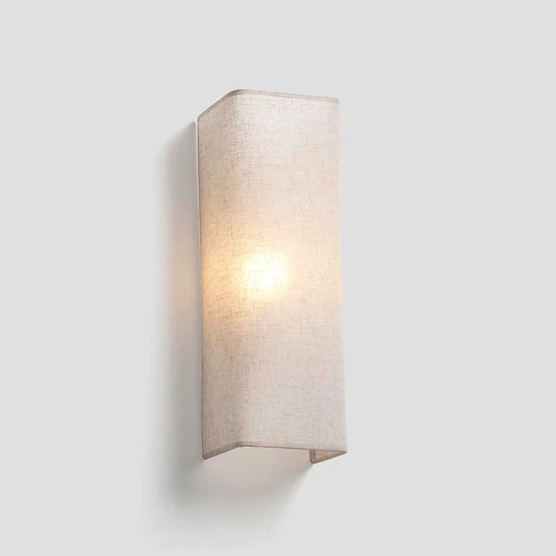 Otton - Applique murale verticale étroite en jute, style bohème