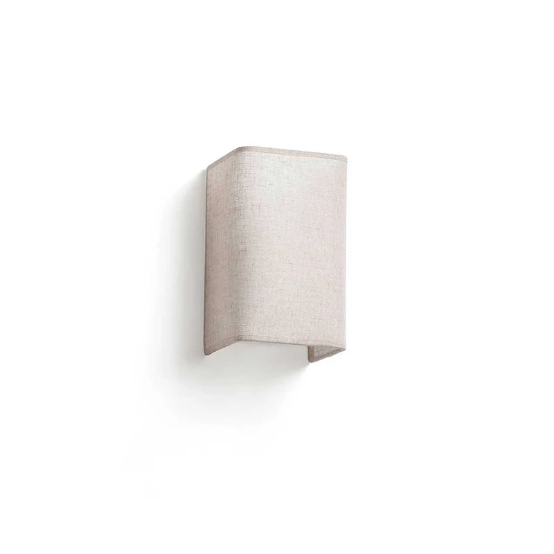 Otton - Applique murale verticale étroite en jute, style bohème