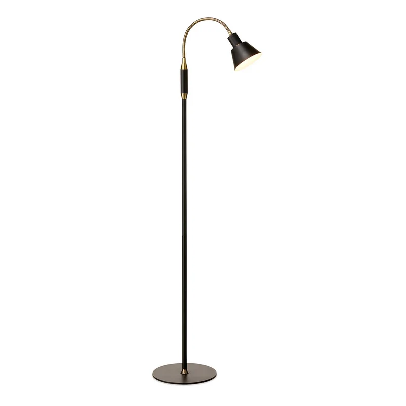 Space - Lampadaire LED en métal, style vintage et industriel