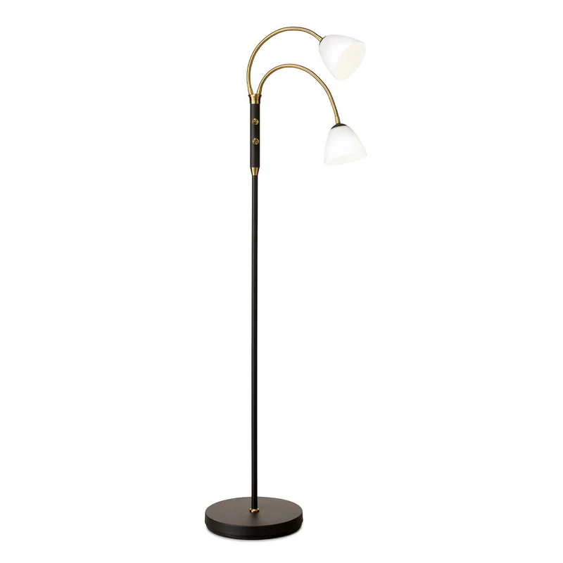 Lucid - Lampadaire LED en métal, style vintage et industriel