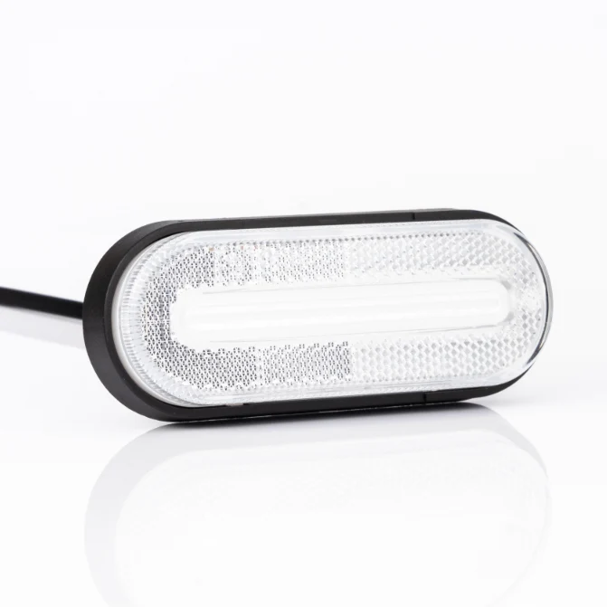 Luce di posizione anteriore bianca Fristom con striscia LED