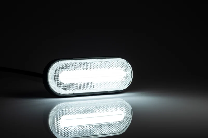 Luce di posizione anteriore bianca Fristom con striscia LED