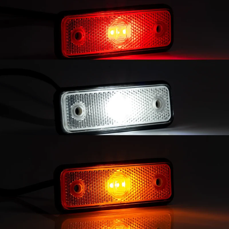 Luce di posizione a LED rettangolare sottile con riflettore