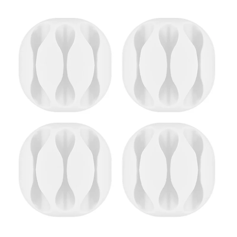 Goobay Gestione cavi a 3 slot, organizzatore di cavi casa e ufficio, organizer cavi scrivania