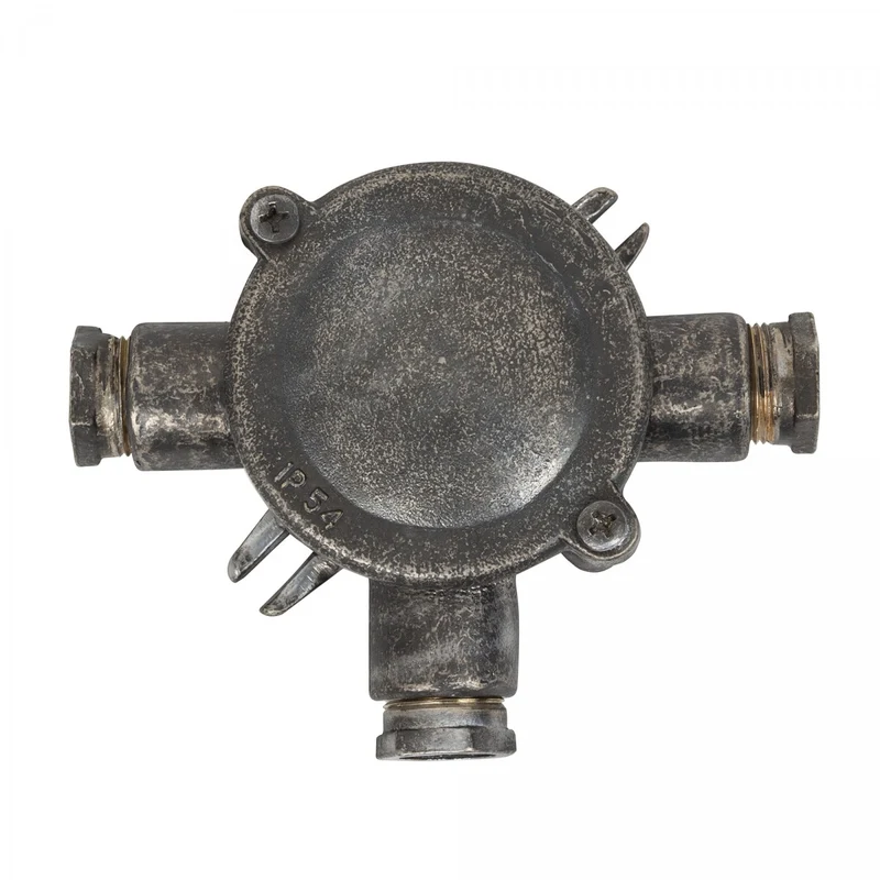 Casa Padrino Jugendstil Schiffslampe 13 x 4 x H. 11 cm - Grau - Nostalgische Wetterfeste Außenleuchte
