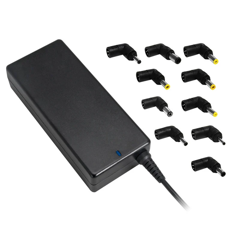 Alcapower Adattatore universale, caricabatterie 90W, alimentatore universale notebook, alimentatore computer portatile, caricatore universale