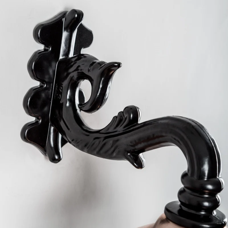 Casa Padrino Jugendstil Hängeleuchte 22 x 31 x H. 52 cm - Verschiedene Farben - Nostalgische Wetterfeste Außenleuchte
