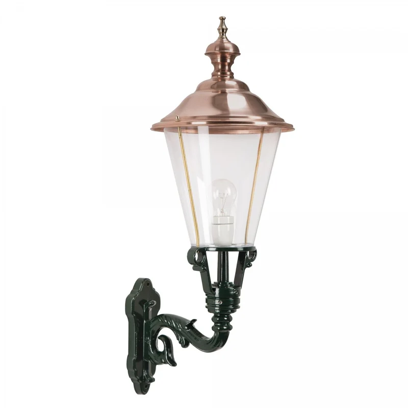 Casa Padrino Jugendstil Außenwandleuchte 29 x 35 x H. 80 cm - Verschiedene Farben - Nostalgische Wetterfeste Außenleuchte