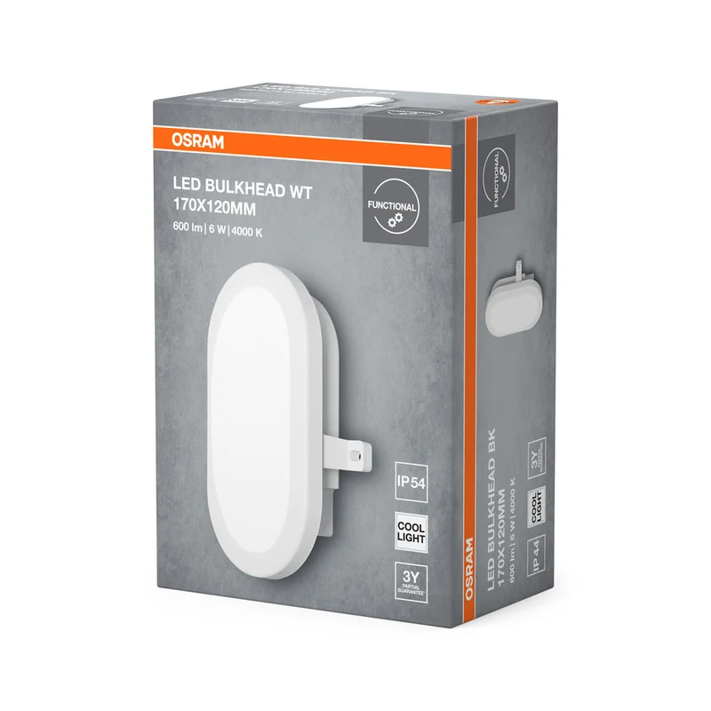 OSRAM LED lampada funzionale, lampada per applicazioni esterne, bianco freddo, LED Bulkhead