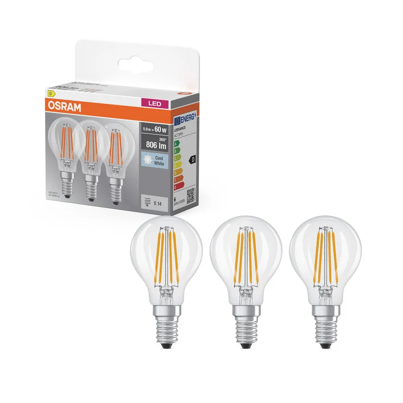 BASE LED CLASSICA P 5.9W 840 Chiaro E14