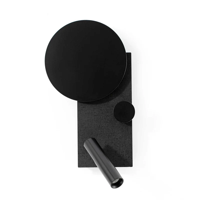Klee - Applique murale LED avec liseuse en acier, style contemporain