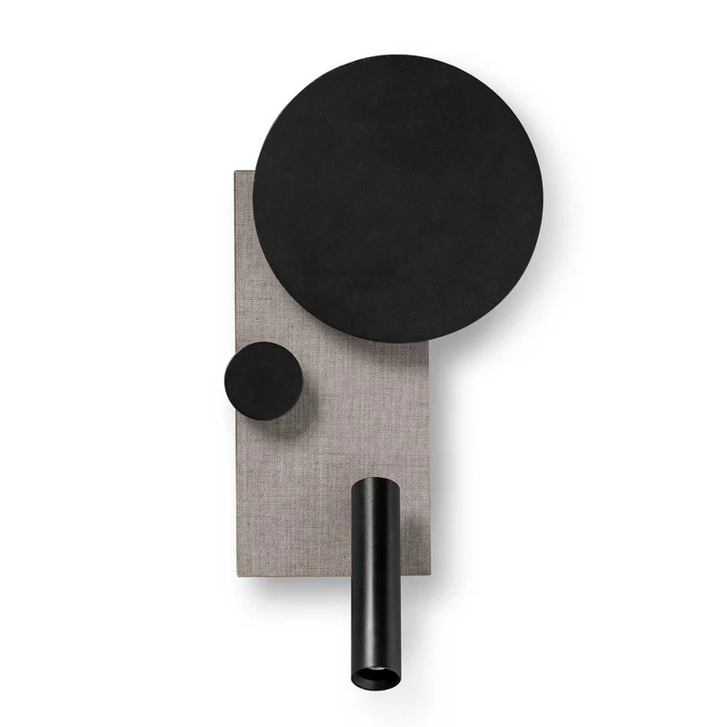 Klee - Applique murale LED avec liseuse en acier, style contemporain