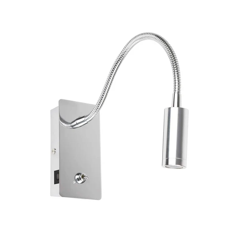 Juliet - Applique murale LED avec port USB-C en acier, style industriel