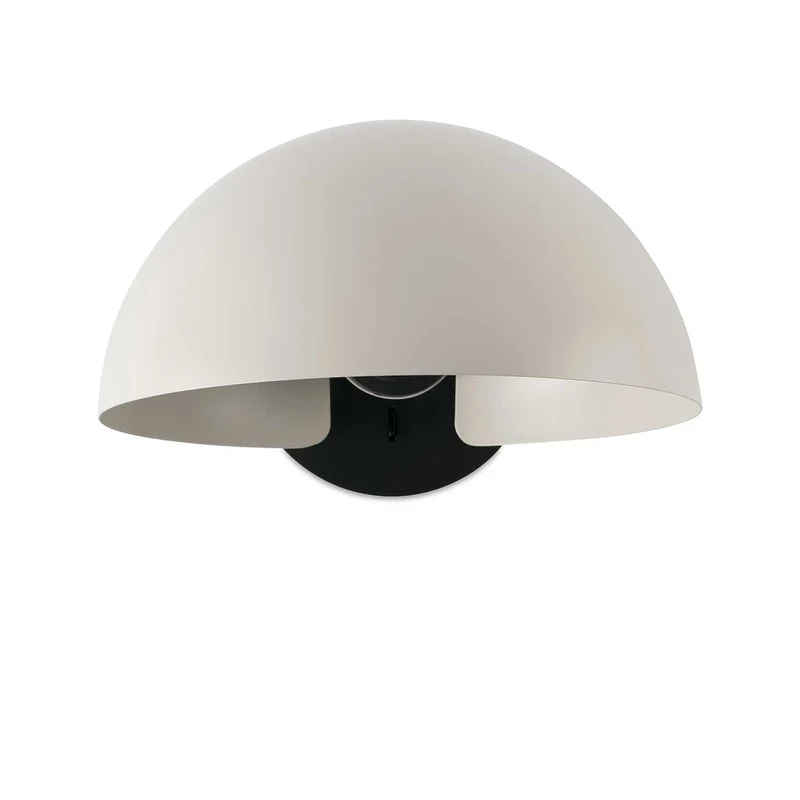 Dominica - Applique murale compacte en acier, style contemporain